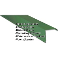 Windveer | 115 x 115 mm | Staal 0,50 mm | 25 µm Polyester | 6002 - Loofgroen #2