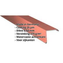 Windveer | 115 x 115 mm | Staal 0,50 mm | 25 µm Polyester | 8004 - Koperbruin #2