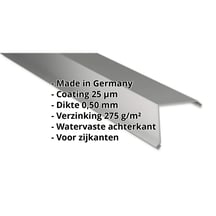 Windveer | 115 x 115 mm | Staal 0,50 mm | 25 µm Polyester | 9007 - Grijs aluminiumkleurig #2