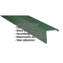 Windveer | 115 x 115 mm | Aluminium 0,70 mm | 25 µm Polyester | 6005 - Mosgroen #2