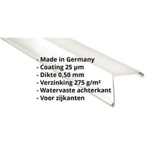 Windveer | 150 x 150 mm | Staal 0,50 mm | 25 µm Polyester | 9010 - Zuiverwit #2