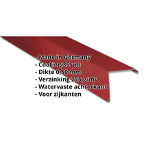 Windveer | 150 x 150 mm | Staal 0,50 mm | 35 µm Mattpolyester | 29 - Rood #2