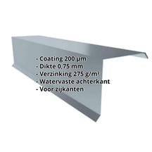 Windveer | 150 x 150 x 2000 mm | Staal 0,63 mm | 200 µm HPS Ultra® | 7040 - Venstergrijs #2