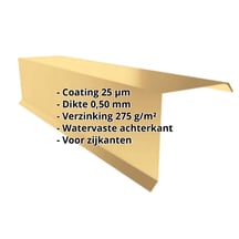 Windveer | 150 x 150 x 2000 mm | Staal 0,50 mm | 25 µm Polyester | 1002 - Zandgeel #2