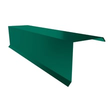 Windveer | 150 x 150 x 2000 mm | Staal 0,50 mm | 25 µm Polyester | 6005 - Mosgroen #1