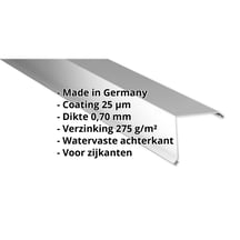 Windveer | 200 x 200 mm | Aluminium 0,70 mm | 25 µm Polyester | 9006 - Zilver-Metallic #2