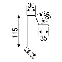 Windveer | Felsplaat 33/500 | Staal 0,63 mm | 25 µm Polyester | 1015 - Licht ivoorkleurig #5