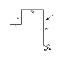 Windveer | Felsplaat PD-510-S | Staal 0,50 mm | 35 µm mattpolyester | 033 - Zwart #4