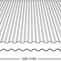 Polyester golfplaat Stabipol | LT 76/18 | 0,85 mm | Donkergrijs | 6000 mm #3