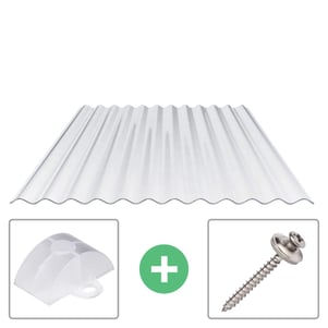 Polycarbonaat golfplaat | 76/18 | Voordeelpakket