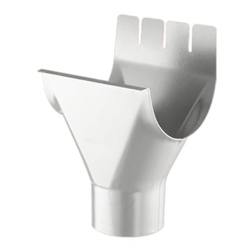 Goot uitlaatstuk | Staal | Ø 125/100 mm | 9006 - Zilver-Metallic
