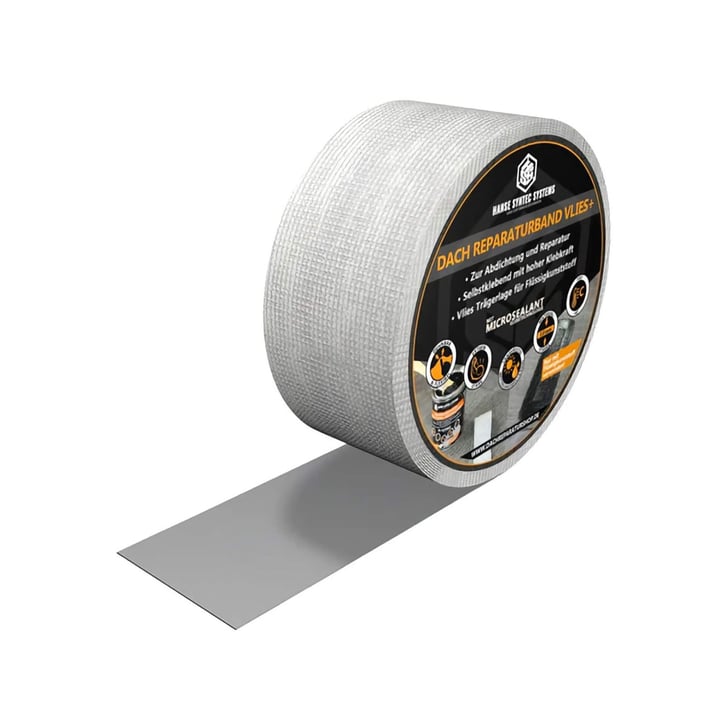 Dakreparatietape met MicroSealant® VLIES | Breedte 50 mm | Lengte 2,50 m #1