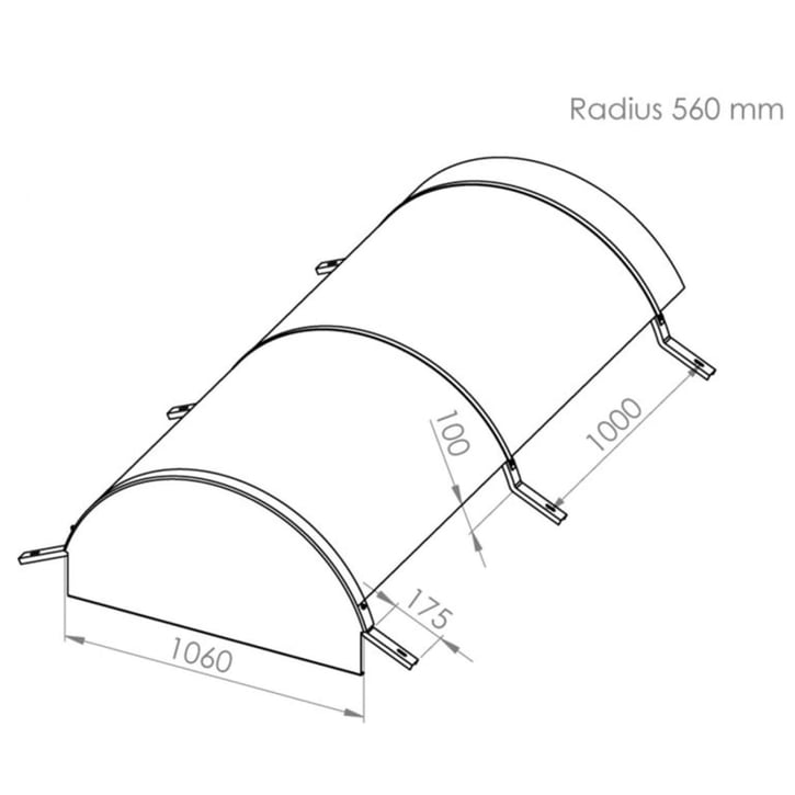 Atlas ventilatienok | Type 1060 | Pettalite   | Lengte 1,00 m #7