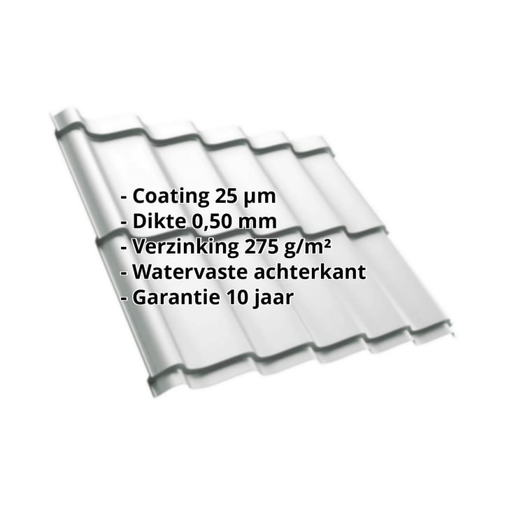 Dakpanplaat Szafir 350/15 | Staal 0,50 mm | 25 µm Polyester | 7035 - Lichtgrijs #2