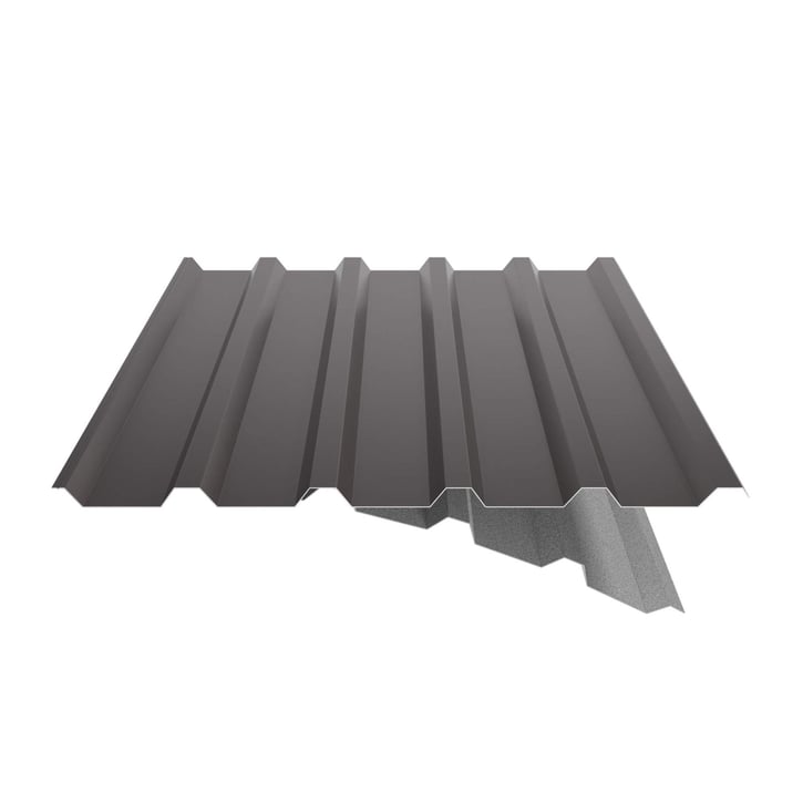Damwandplaat 35/207 | Dak | Anti-Drup 1000 g/m² | Staal 0,75 mm | 25 µm Polyester | 8017 - Chocoladebruin #6