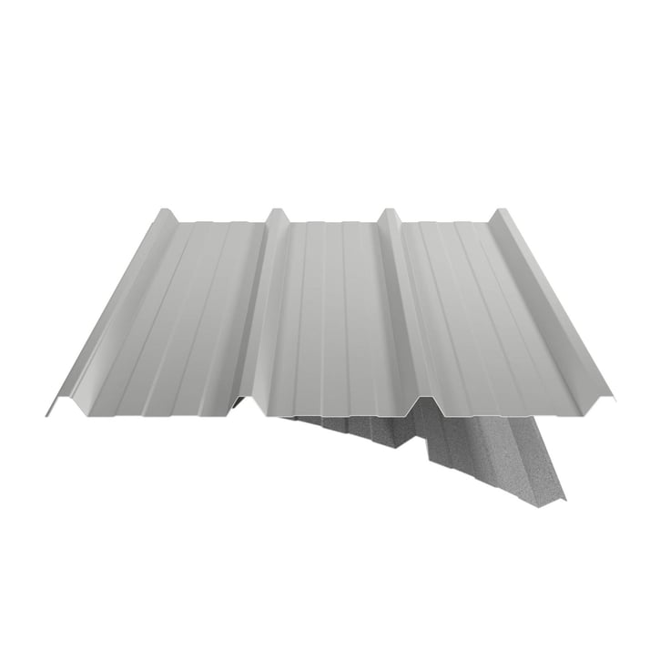 Damwandplaat 45/333 | Dak | Anti-Drup 1000 g/m² | Staal 0,50 mm | 25 µm Polyester | 9006 - Zilver-Metallic #6