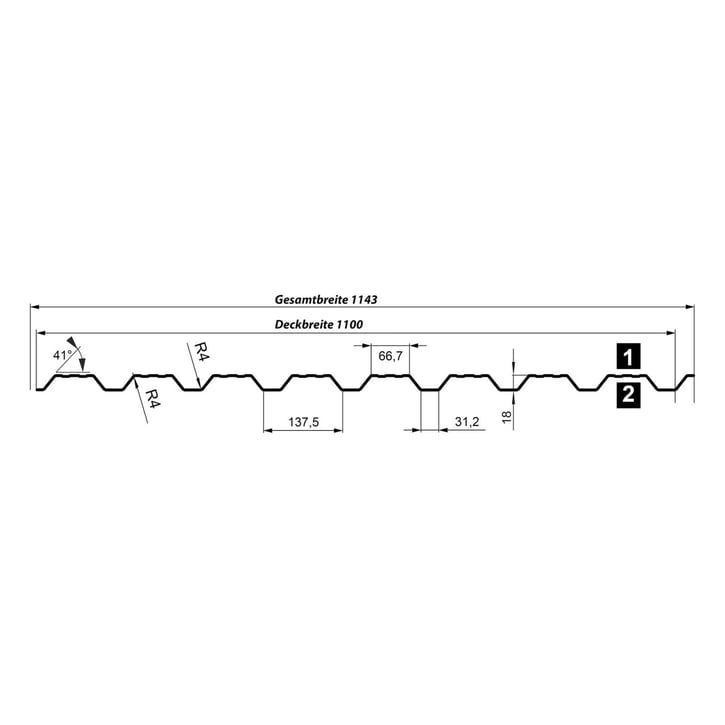 Damwandplaat T18DR | Gevel | Staal 0,40 mm | Aluzink | Zilvergrijs #3