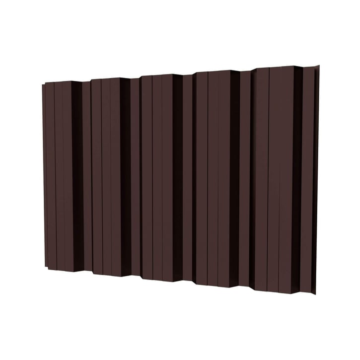 Damwandplaat T35DR | Gevel | Staal 0,50 mm | 25 µm Polyester | 8017 - Chocoladebruin #1