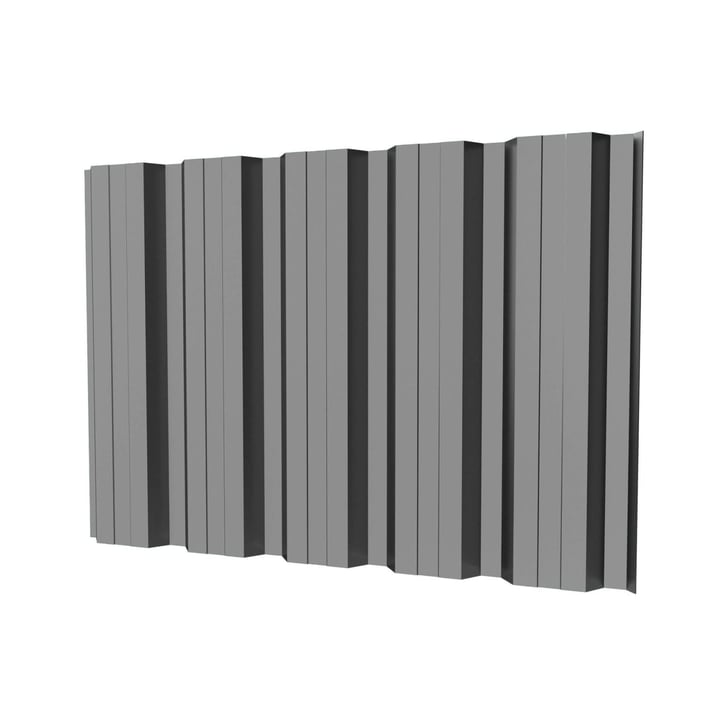 Damwandplaat T35DR | Gevel | Staal 0,50 mm | 25 µm Polyester | 9007 - Grijs aluminiumkleurig #1