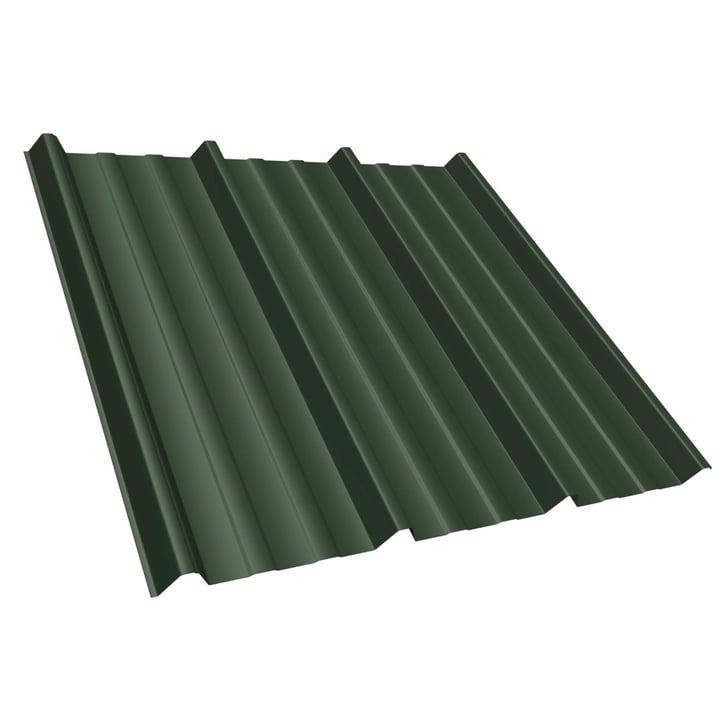 Damwandplaat T45/333M | Dak | Anti-Drup 700 g/m² | Staal 0,50 mm | 50 µm PURMAT® | 011 - Groen #1