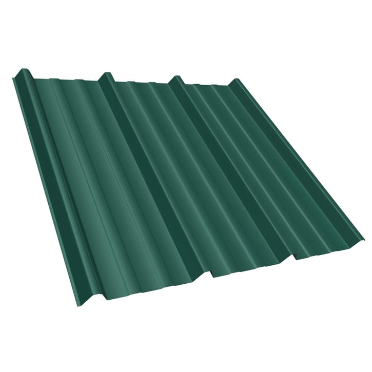 Damwandplaat T45/333M | Dak | Anti-Drup 700 g/m² | Staal 0,63 mm | 25 µm Polyester | 6005 - Mosgroen #1