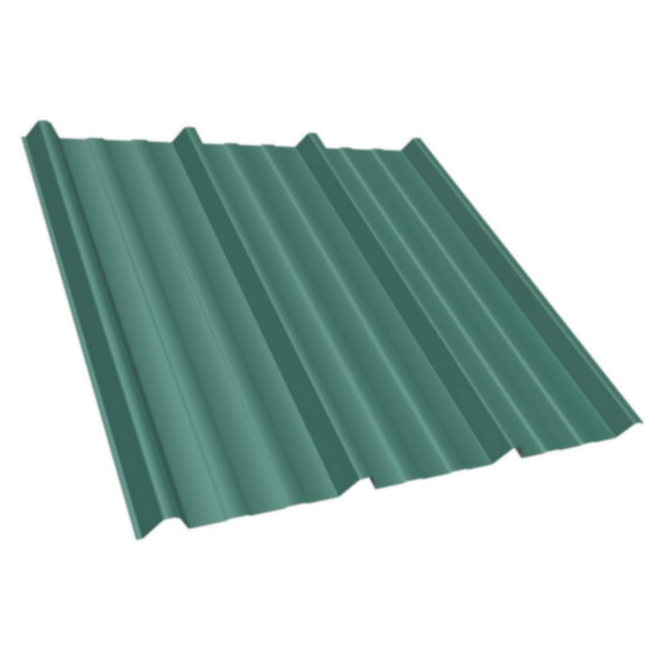 Damwandplaat T45/333M | Dak | Anti-Drup 700 g/m² | Staal 0,75 mm | 25 µm Polyester | 6005 - Mosgroen #2