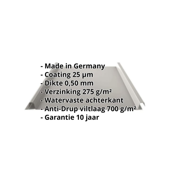 Felsplaat 33/500-LE | Dak | Anti-Drup 1000 g/m² | Staal 0,50 mm | 25 µm Polyester | 9007 - Grijs aluminiumkleurig #2