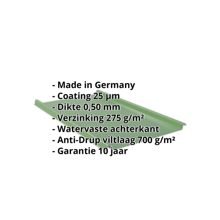 Felsplaat 33/500-LE | Dak | Anti-Drup 700 g/m² | Staal 0,50 mm | 25 µm Polyester | 6002 - Loofgroen #2