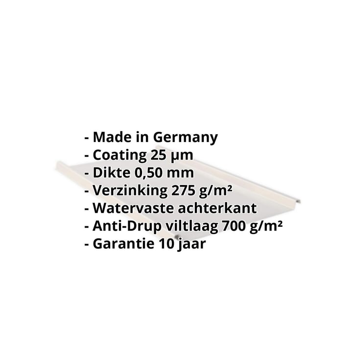 Felsplaat 33/500-LE | Dak | Anti-Drup 700 g/m² | Staal 0,50 mm | 25 µm Polyester | 7035 - Lichtgrijs #2