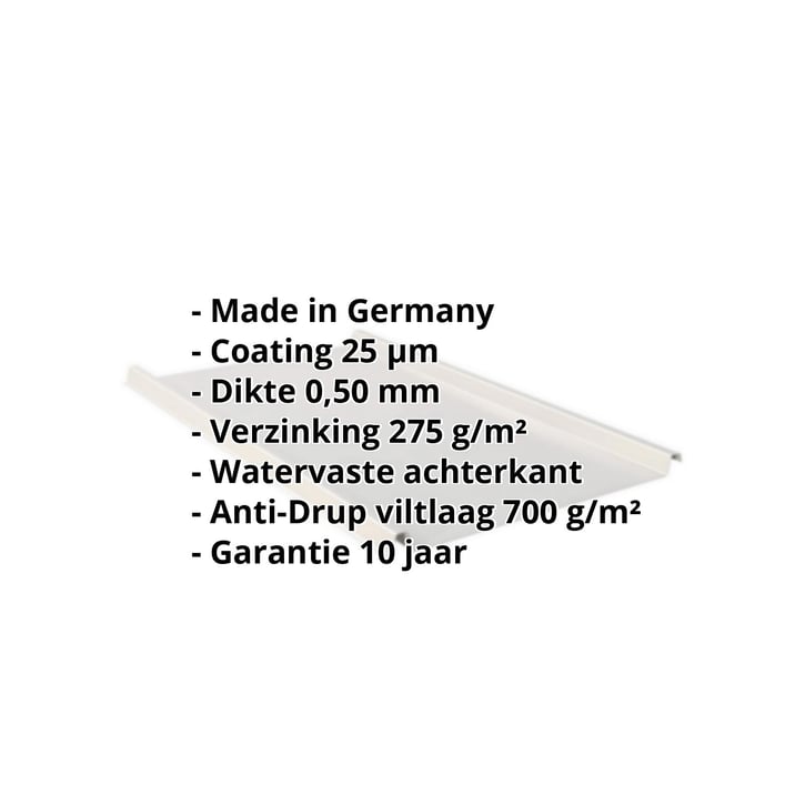 Felsplaat 33/500-LE | Dak | Anti-Drup 700 g/m² | Staal 0,50 mm | 25 µm Polyester | 9006 - Zilver-Metallic #2