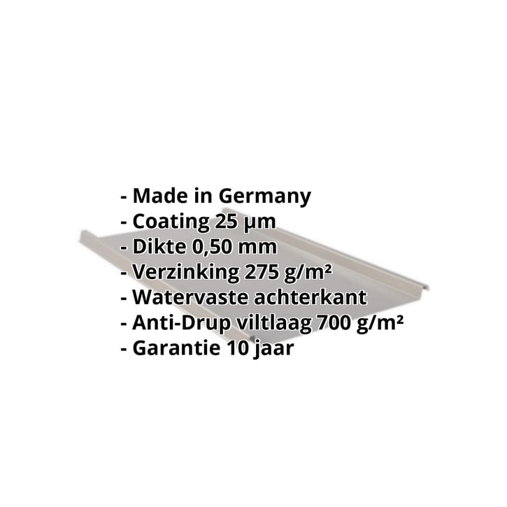 Felsplaat 33/500-LE | Dak | Anti-Drup 700 g/m² | Staal 0,50 mm | 25 µm Polyester | 9007 - Grijs aluminiumkleurig #2