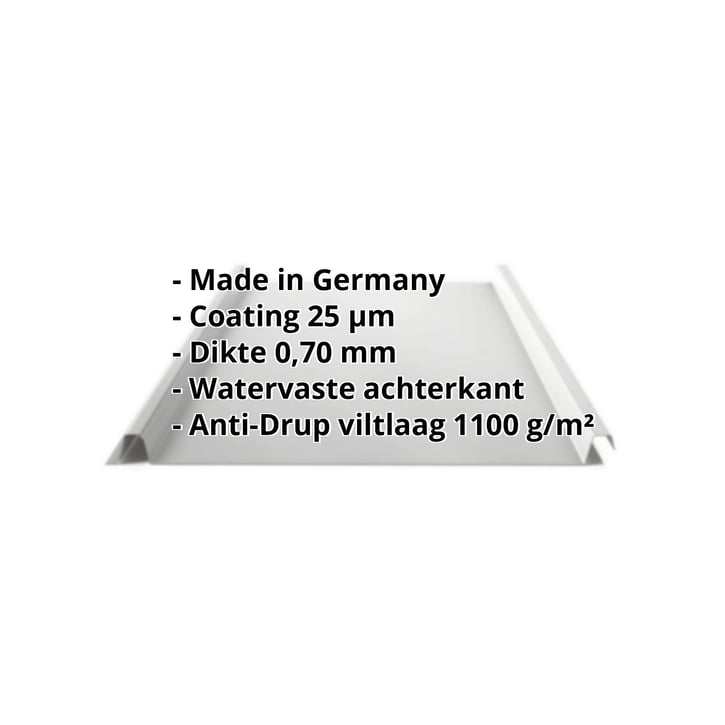 Felsplaat 33/500-LE | Dak | Anti-Drup 700 g/m² | Aluminium 0,70 mm | 25 µm Polyester | 9006 - Zilver-Metallic #2