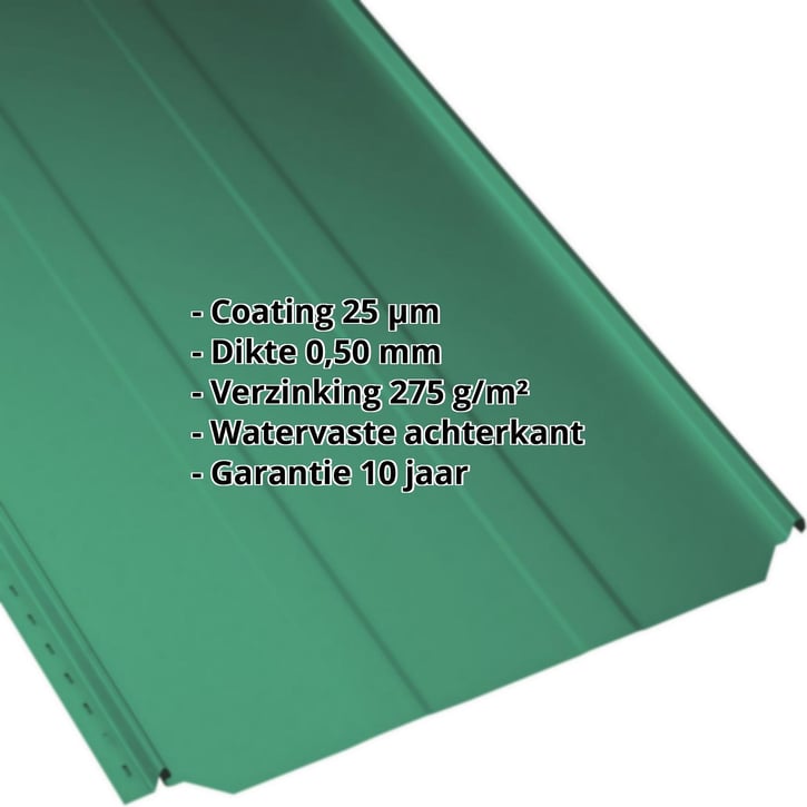 Felsplaat PD-510-S | Damwand | Staal 0,50 mm | 25 µm Polyester | 6029 - Mintgroen #2