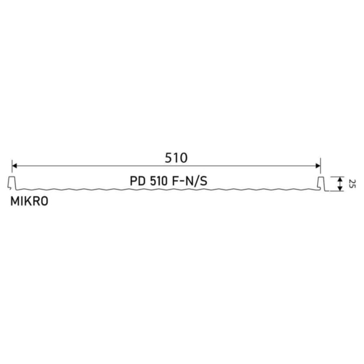 Felsplaat PD-510-S | Mikro | Anti-Drup 700 g/m² | Staal 0,50 mm | 35 µm mattpolyester | 011 - Groen #3