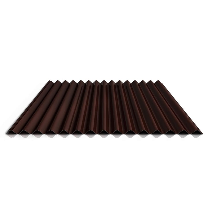 Golfplaat 18/1064 | Dak | Anti-Drup 1000 g/m² | Staal 0,50 mm | 60 µm TTHD | 8017 - Chocoladebruin #1