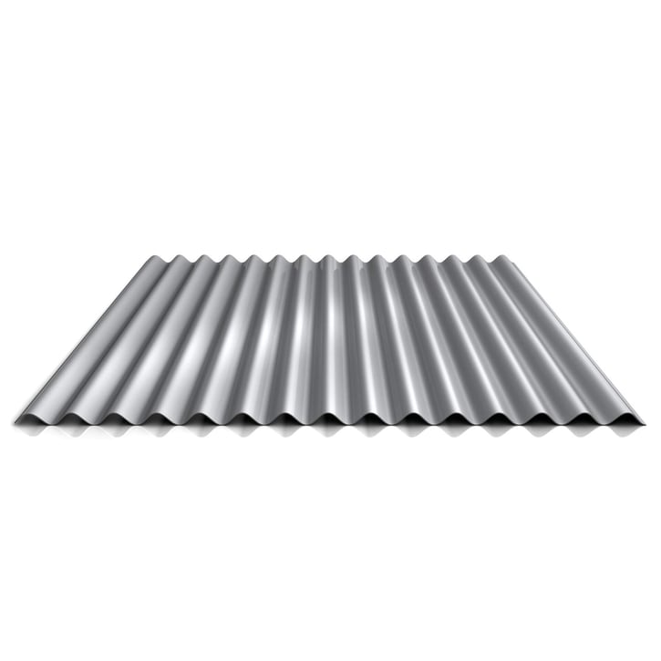 Golfplaat 18/1064 | Gevel | Aluminium 0,70 mm | 25 µm Polyester | 9006 - Zilver-Metallic #1