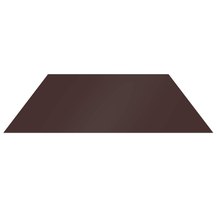 Vlakke plaat | Staal 0,50 mm | 60 µm TTHD | 8017 - Chocoladebruin #1