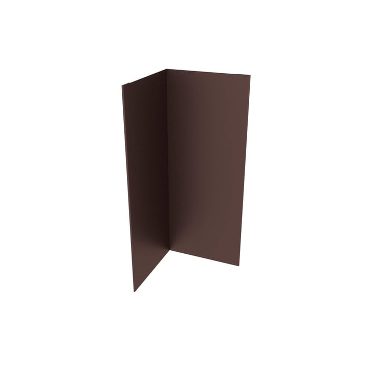 Binnenhoek | 100 x 100 x 2000 mm | Staal 0,50 mm | 35 µm mattpolyester | 8017 - Chocoladebruin #1