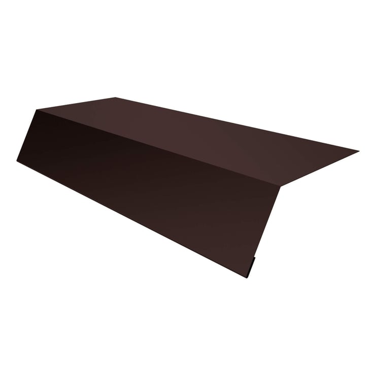 Druiplijst | 125 x 70 x 2000 mm | Staal 0,50 mm | 25 µm Polyester | 8017 - Chocoladebruin #1