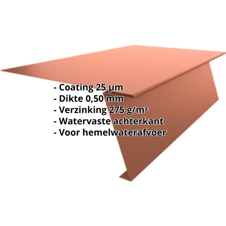 Startprofiel | Voor felsplaat PD-510-S | Staal 0,50 mm | 25 µm Polyester | 8004 - Koperbruin #2