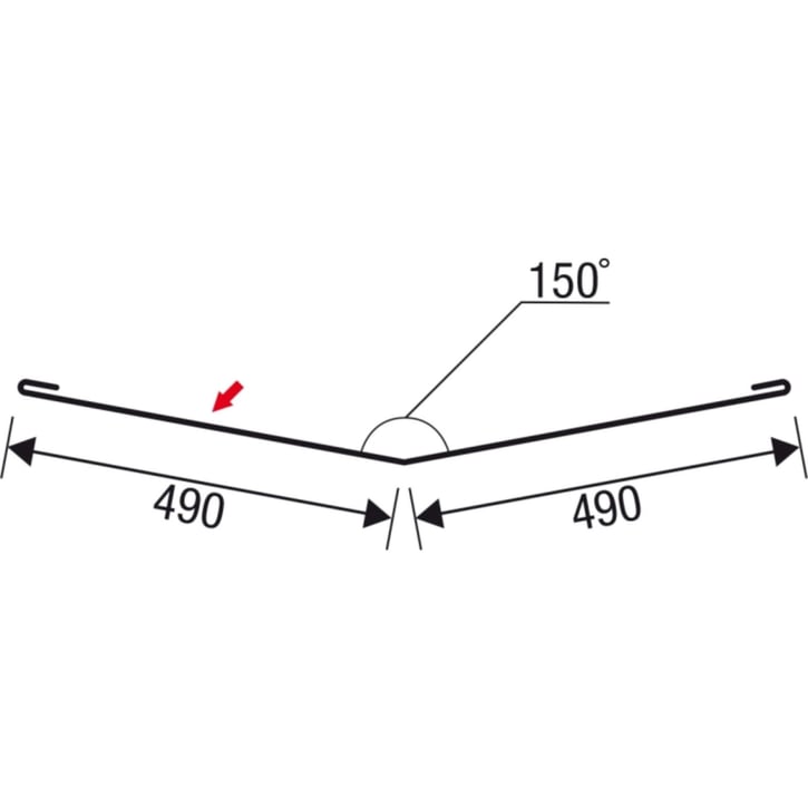 Kilgoot | 490 x 490 mm | Aluminium 0,70 mm | 25 µm Polyester | 7016 - Antracietgrijs #4