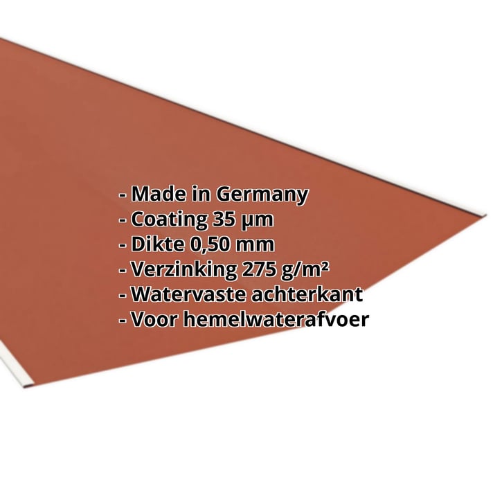 Kilgoot | 490 x 490 x 2000 mm | Staal 0,50 mm | 35 µm Mattpolyester | 75 - Terracotta #2