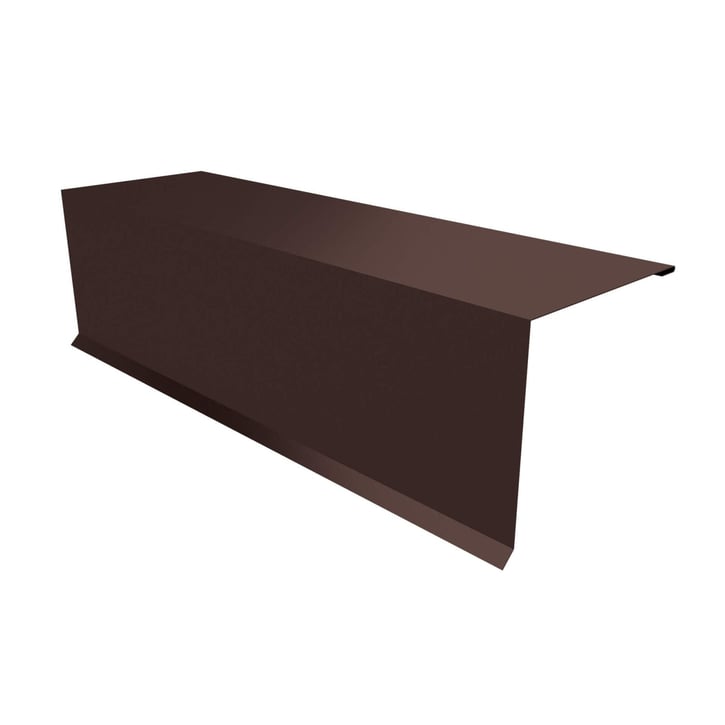 Nok lessenaarsdak | 150 x 150 x 2000 mm | 80° | Staal 0,75 mm | 50 µm PURLAK® | 8017 - Chocoladebruin #1