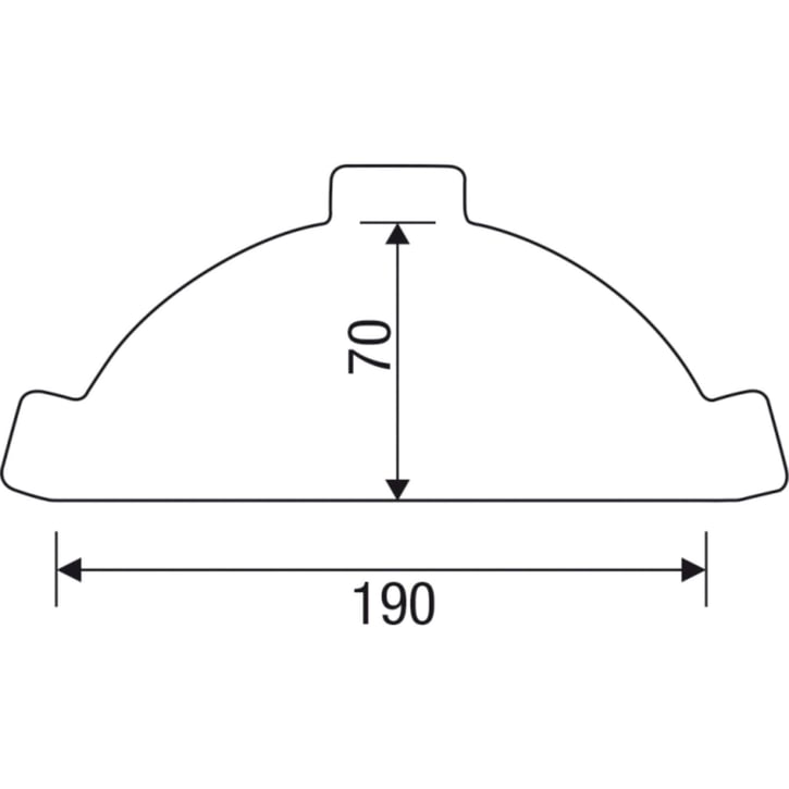 Nok afsluitstuk | Staal 0,50 mm | 25 µm Polyester | 8012 - Roodbruin #4