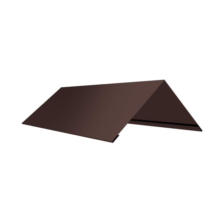 Nokstuk vlak | 145 x 145 x 2000 mm | 100° | Staal 0,50 mm | 50 µm PURLAK® | 8017 - Chocoladebruin #1