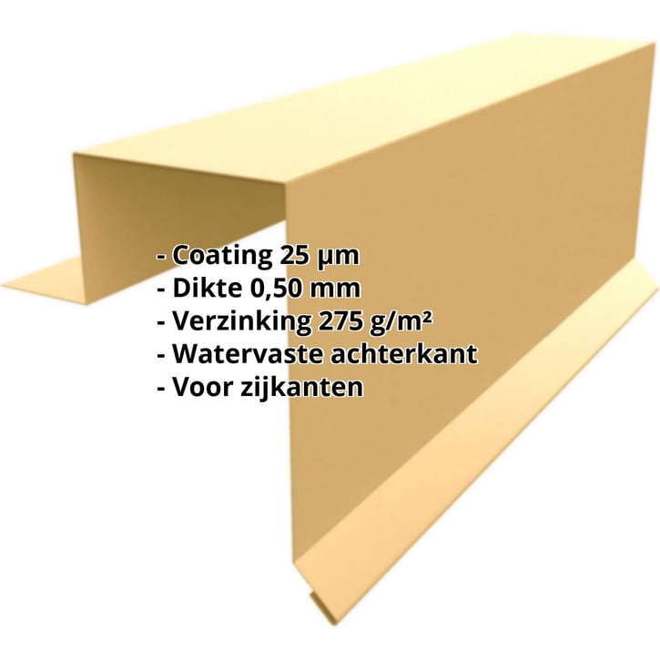 Windveer | Felsplaat PD-510-S | Staal 0,50 mm | 25 µm Polyester | 1002 - Zandgeel #2