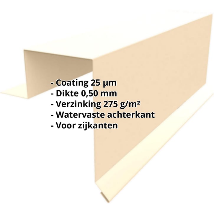 Windveer | Felsplaat PD-510-S | Staal 0,50 mm | 25 µm Polyester | 1015 - Licht ivoorkleurig #2