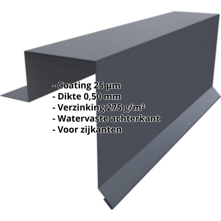 Windveer | Felsplaat PD-510-S | Staal 0,50 mm | 25 µm Polyester | 7016 - Antracietgrijs #2