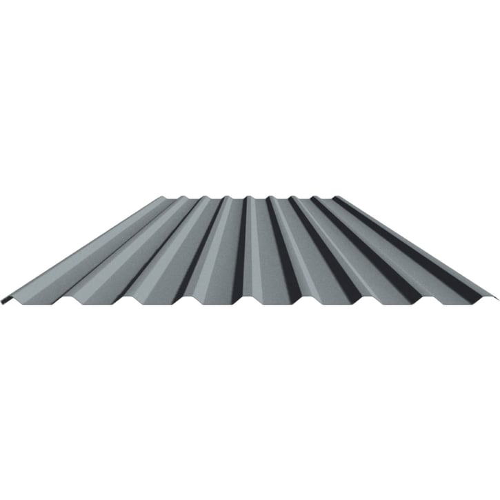 PVC profielplaat FLEXI | 20/1100 | 1,40 mm | Antraciet metallic | 6000 mm #4
