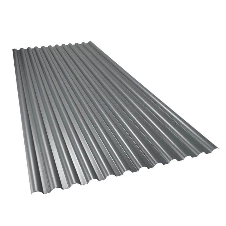 PVC profielplaat SINTRA | 77/18 | 1,20 mm | Antraciet metallic | 4000 mm #4